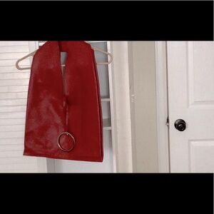 Jill Sanders deep red shoulder bag